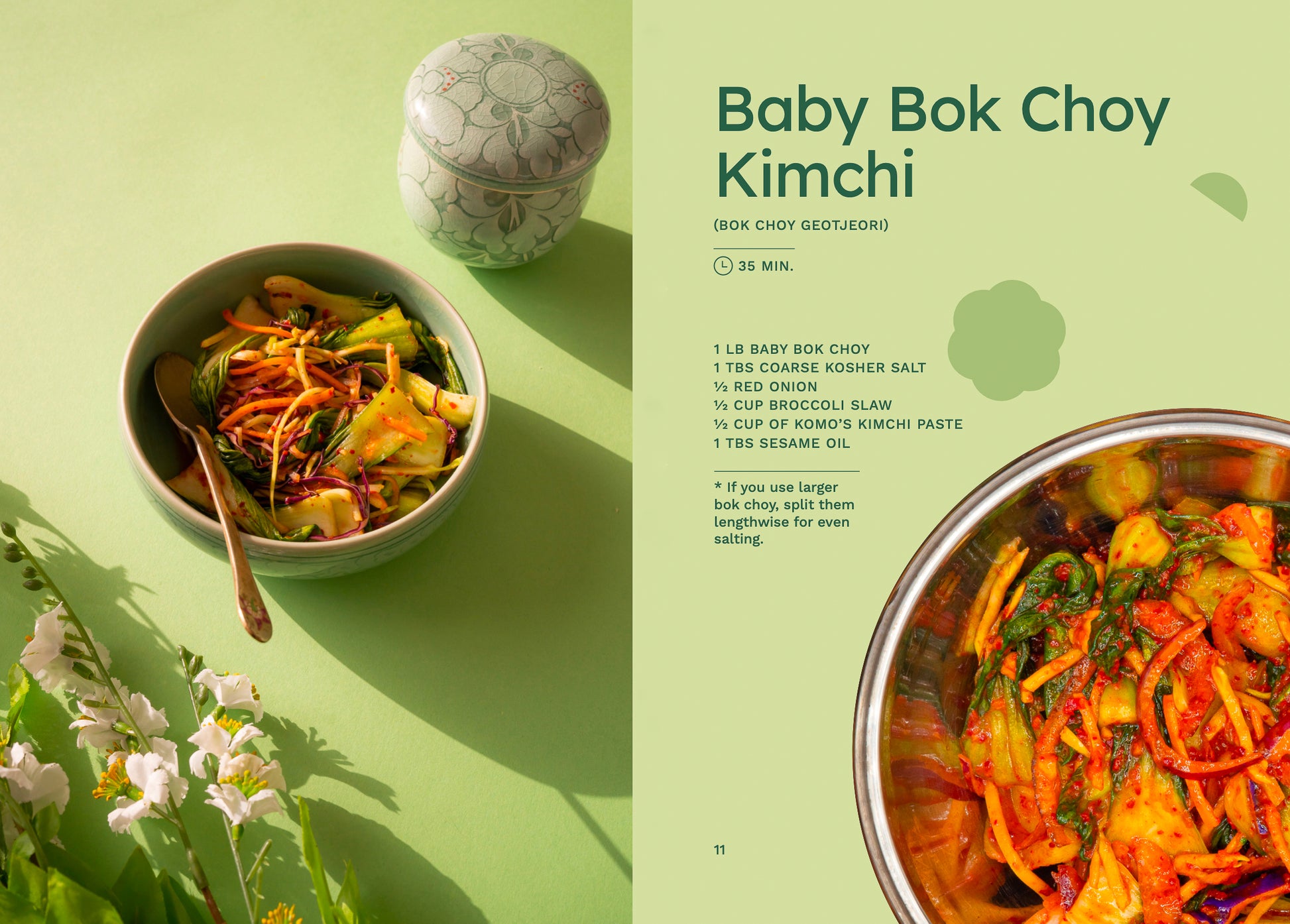 Baby Bok Choy Kimchi